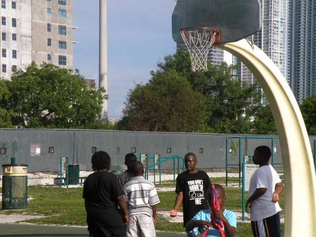 Profile of the basketball court Dorsey Park, Miami, FL, United States