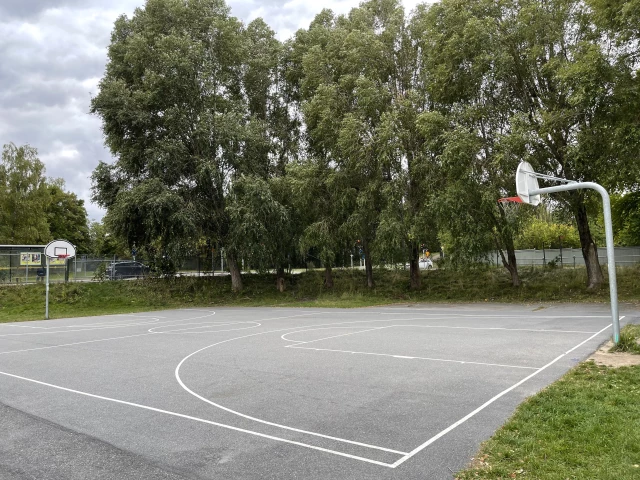 Profile of the basketball court Hersby gymnasium, Lidingö, Sweden