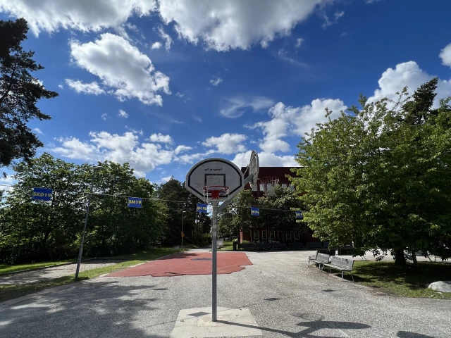Profile of the basketball court Nacka gymnasium, Nacka, Sweden