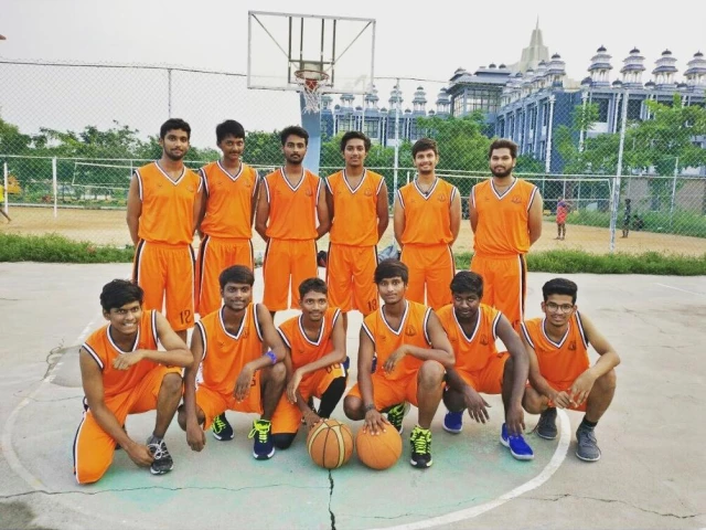 Profile of the basketball court SCSVMV Basketball Court, Kanchipuram, India