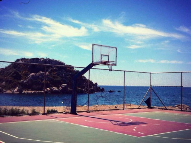 Profile of the basketball court Votsalakia, Pireas, Greece