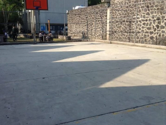 Profile of the basketball court Anexo de Ingeniería, CU, Ciudad de México, Mexico