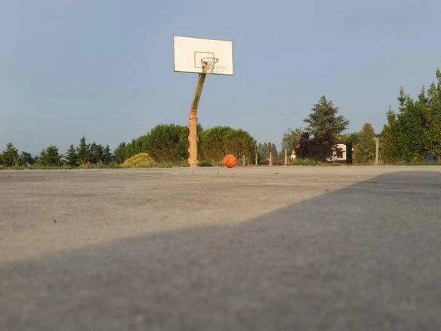 Profile of the basketball court Ghetto Falisco, Parco Falisco, Italy