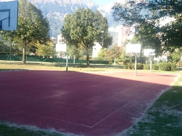 Profile of the basketball court Hasenstall, Innsbruck, Austria