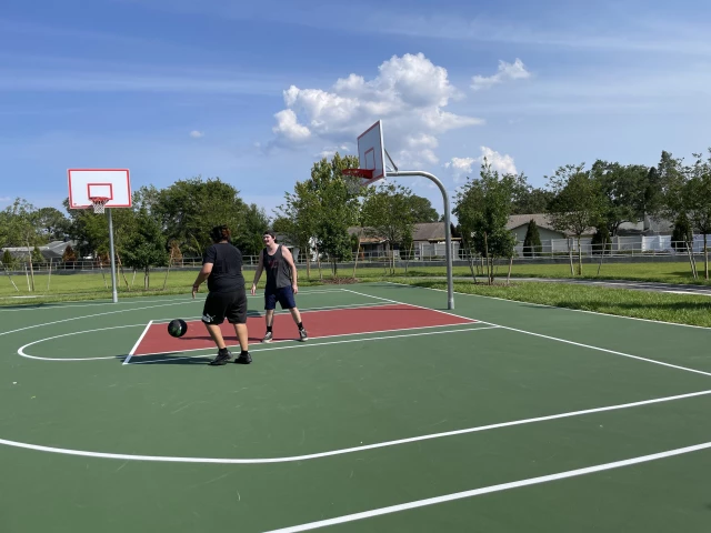 Profile of the basketball court Del Oro Park, Clearwater, FL, United States