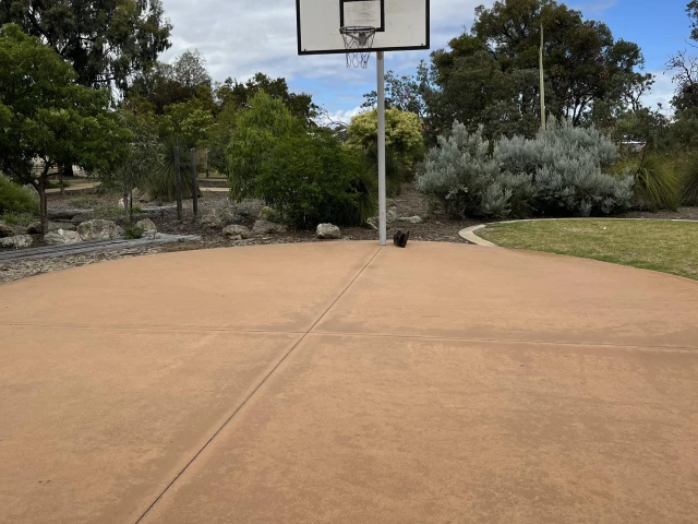 Profile of the basketball court Keith Griffith Park, Darch, Australia