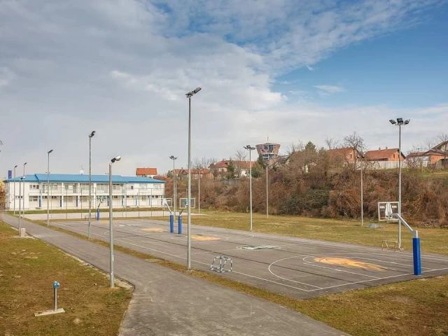 Profile of the basketball court Lijeva Bara, Vukovar, Croatia