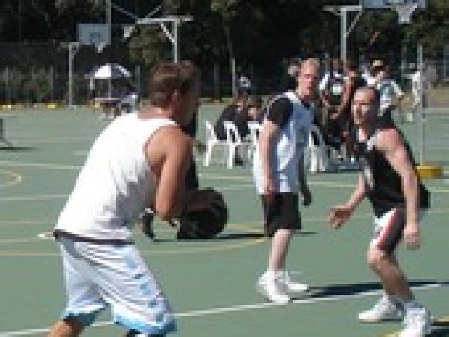 Profile of the basketball court Moore Park, Sydney, Australia