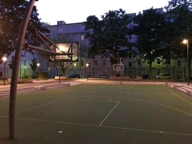 Profile of the basketball court Haantjeslei, Antwerpen, Belgium