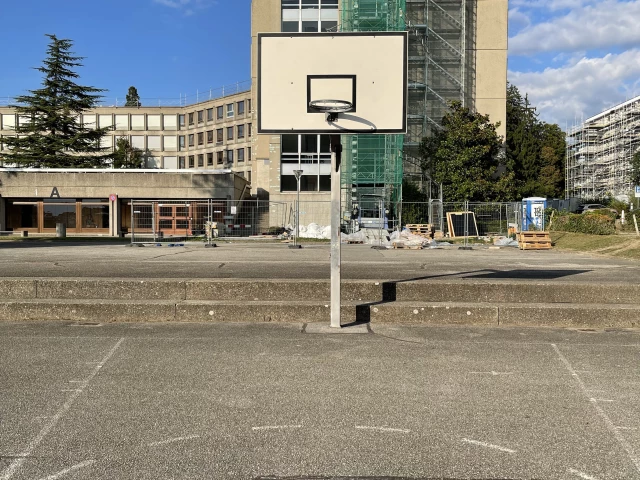 Profile of the basketball court Balexert, Geneva, Switzerland