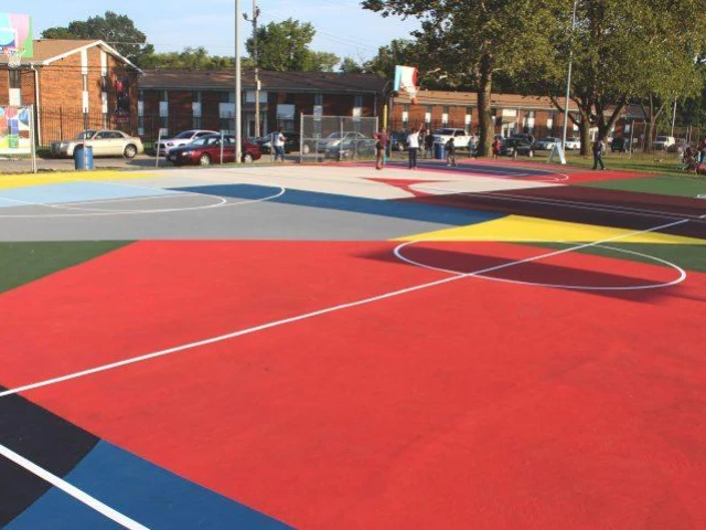 Profile of the basketball court Kinloch Park, St Louis, MO, United States