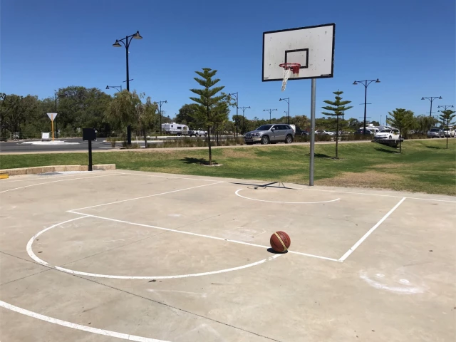 Profile of the basketball court Busselton Foreshore, Busselton, Australia