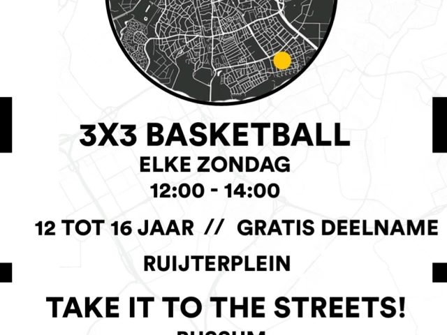 Profile of the basketball court Ruijterplein, Bussum, Netherlands