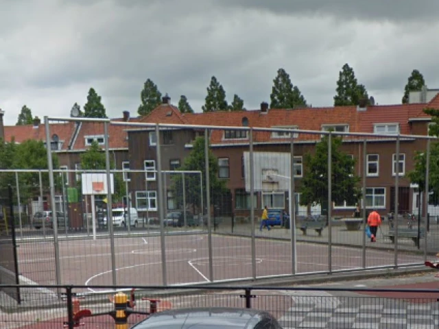 Profile of the basketball court Edisonplein, Schiedam, Netherlands