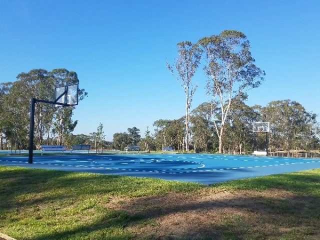 Profile of the basketball court Bunker Park, Bonnyrigg, Australia