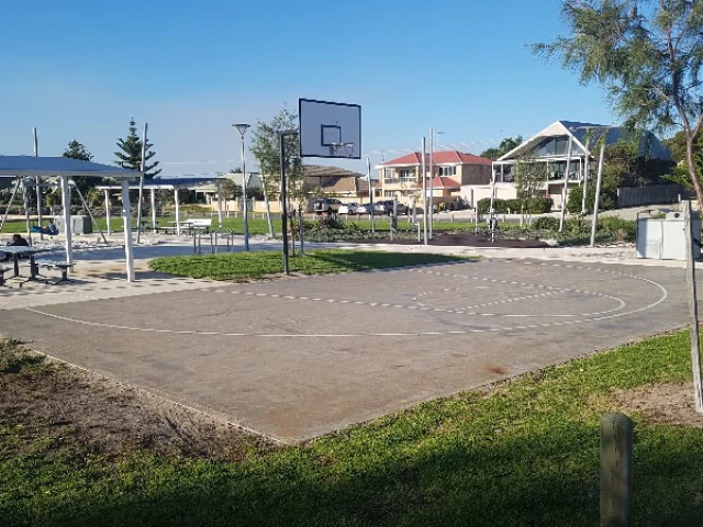 Profile of the basketball court Eras Reserve, San Remo, Australia