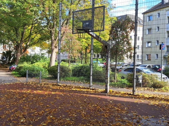 Profile of the basketball court Frankenberger Park (Musikbunker), Aachen, Germany