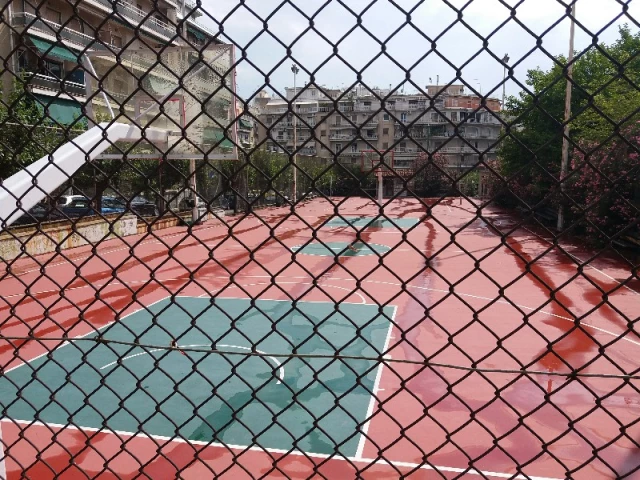 Profile of the basketball court Oulympianis, Athens, Greece