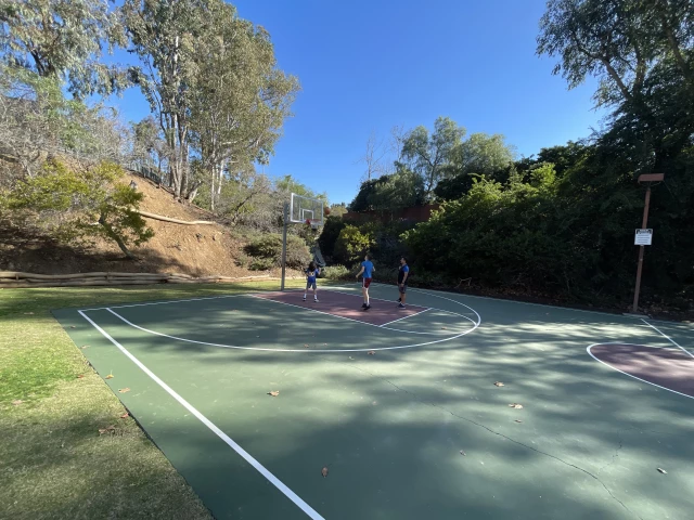 Profile of the basketball court La Costa Canyon Park, Carlsbad, CA, United States