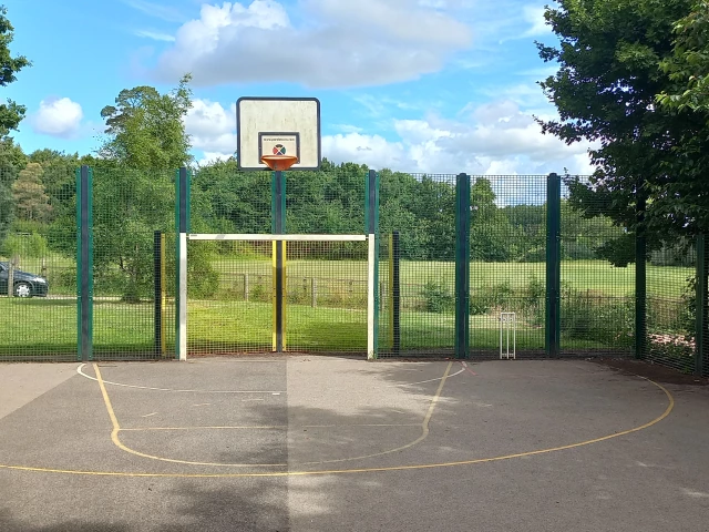 Profile of the basketball court Millenium Park - Fir Lane Playground, Bicester, United Kingdom