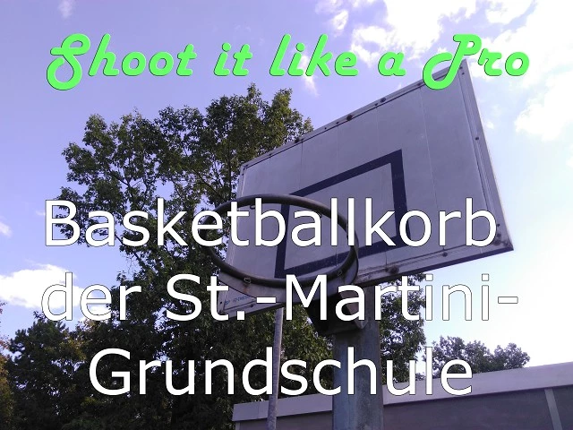 Profile of the basketball court Basketballkorb der St.-Martini-Grundschule, Geldern, Germany