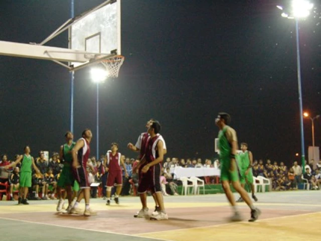 Profile of the basketball court Indian Institute of Technology, Mumbai, India