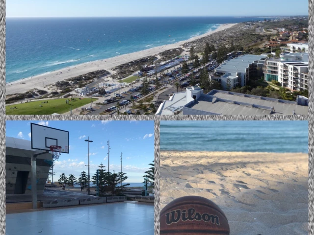 Profile of the basketball court Scarborough Beach Court, Scarborough, Australia