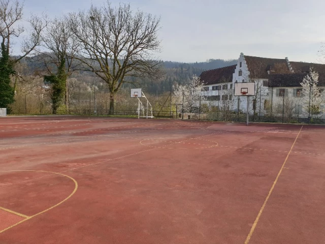 Profile of the basketball court Kantonsschule, Wettingen, Switzerland