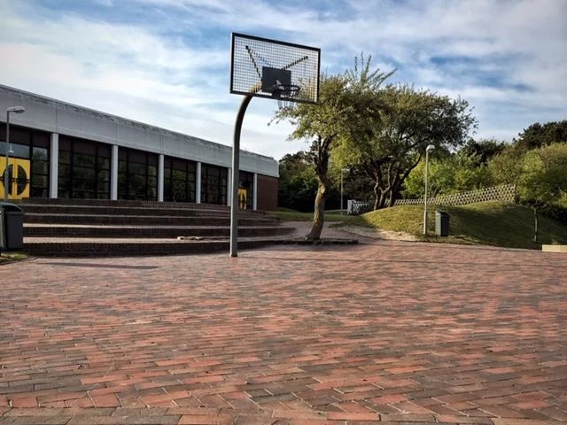 Profile of the basketball court School, Sylt, Germany