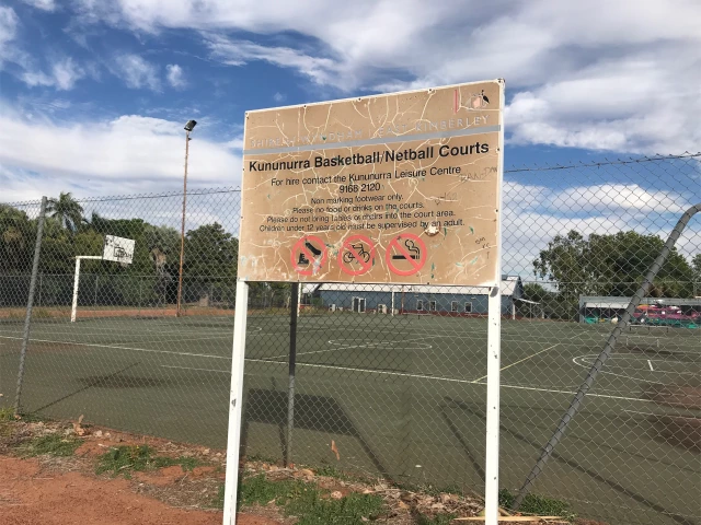 Profile of the basketball court Kununurra Basketball/Netball Courts, Kununurra, Australia
