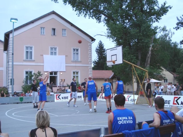 Profile of the basketball court Lipik Orphanage, Lipik, Croatia