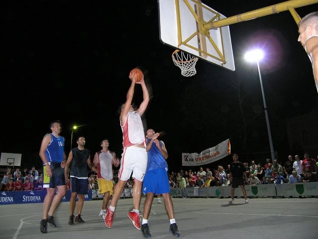Profile of the basketball court Lipik Orphanage, Lipik, Croatia