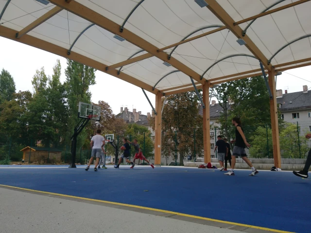 Profile of the basketball court Friedrich-Ludwig-Jahn-Sportpark, Berlin, Germany