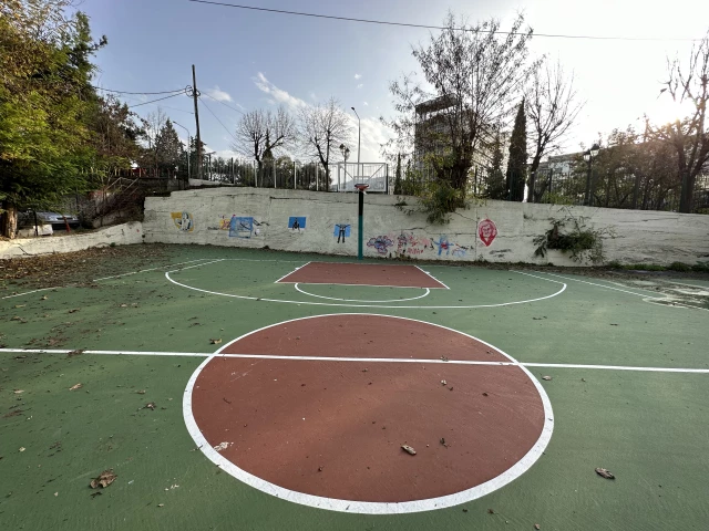 Profile of the basketball court 40 Ekklisies, Agios Pavlos, Greece