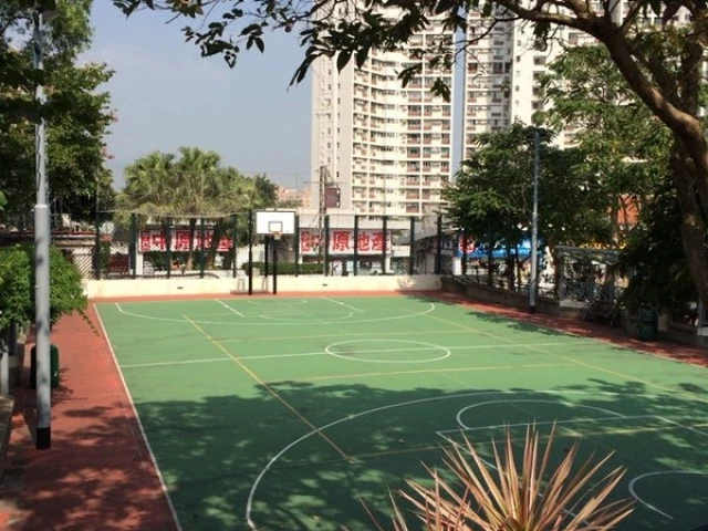 Upper basketball courts