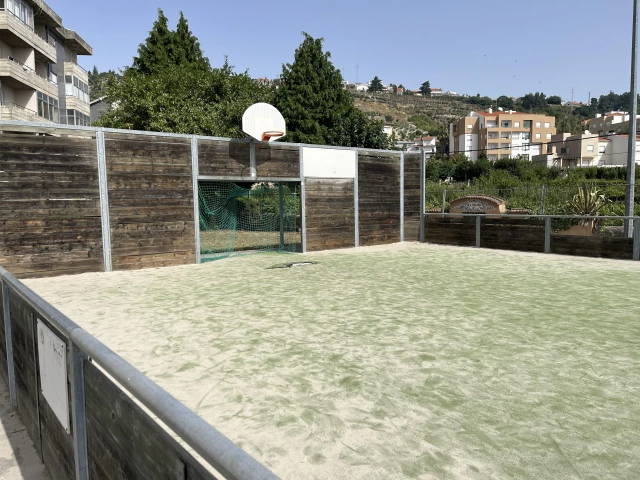 Profile of the basketball court Street Nazes, Lamego, Portugal
