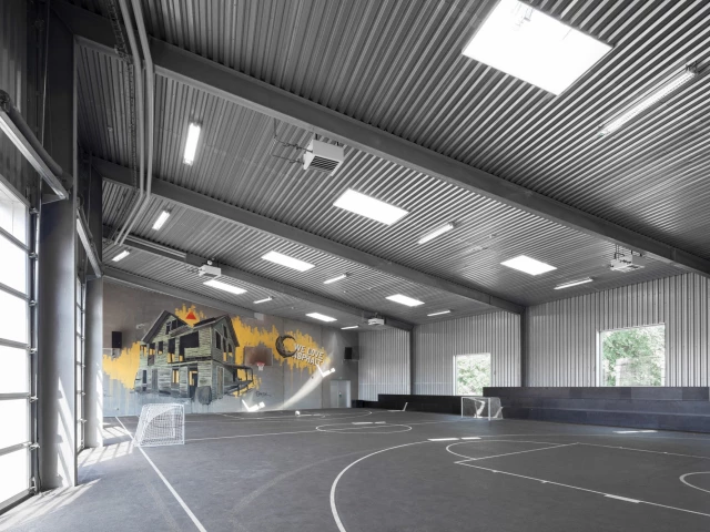 Profile of the basketball court Game indoor, Esbjerg, Denmark