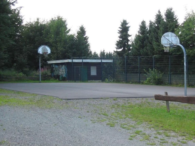 Profile of the basketball court Korbballanlage Kreuzbergstadion, Olpe, Germany