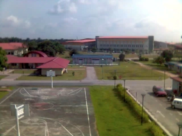 A basketball court in the area of Batu Pahat.