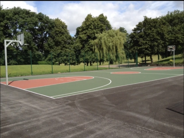 Profile of the basketball court Buile Hill Park, Salford, United Kingdom