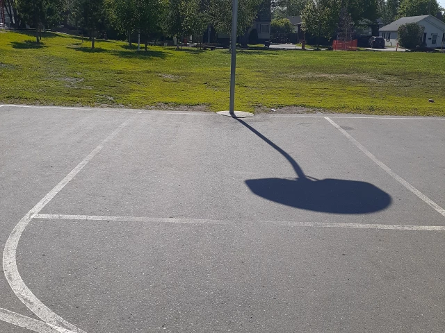 Profile of the basketball court Corpus Christi School Field, Thunder Bay, Canada