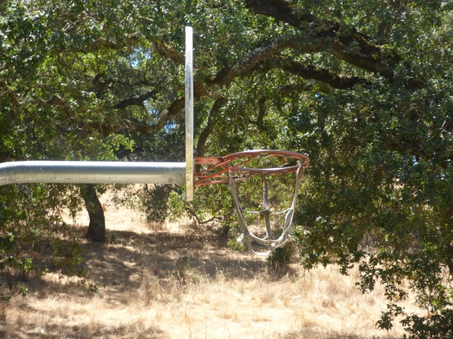 Profile of the basketball court South Hamilton Park, Novato, CA, United States