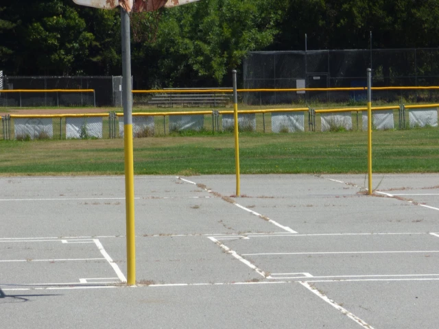Profile of the basketball court Lu Sutton School, Novato, CA, United States