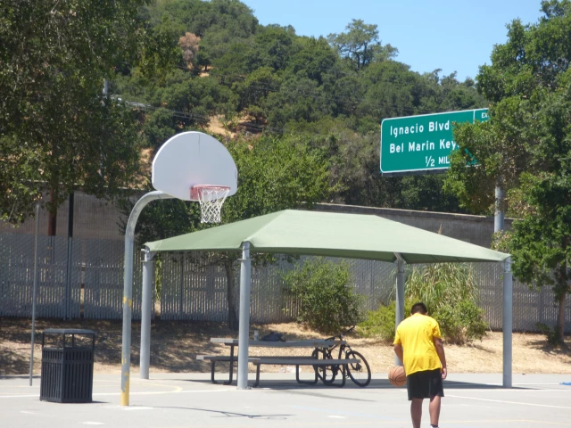 Profile of the basketball court Hamilton School, Novato, CA, United States
