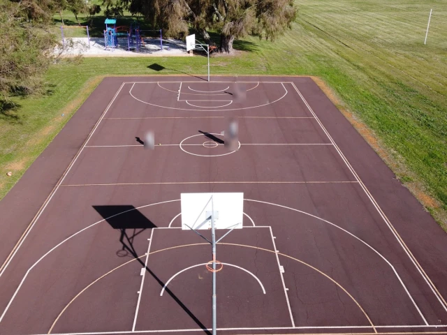 Profile of the basketball court Apex Park Ambergate, Ambergate, Australia