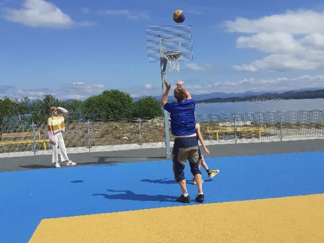 Profile of the basketball court Hillevågsviken, Stavanger, Norway