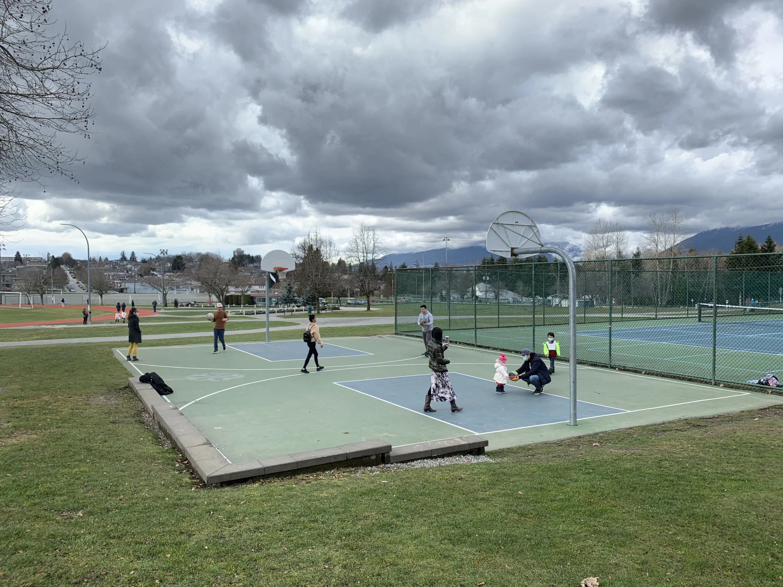 Burnaby Basketball Court Confederation Park Court Courts of the World