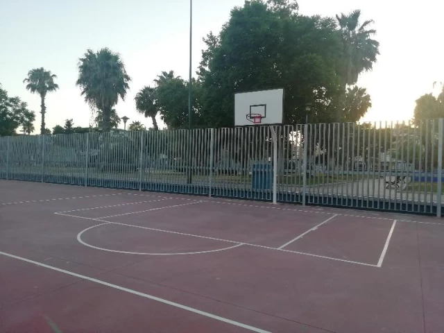 Profile of the basketball court Selene, Malaga, Spain