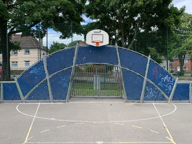 Profile of the basketball court Stand Road Recreation Ground, Chesterfield, United Kingdom