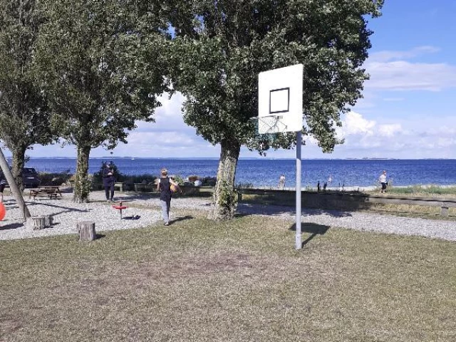 Profile of the basketball court Søby Havn, Søby Ærø, Denmark
